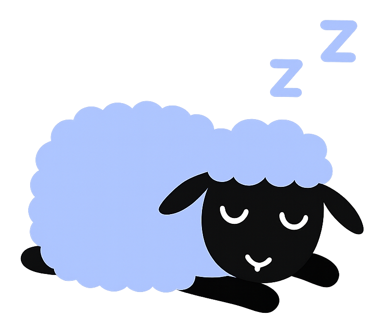 Coma Sleeping Illustration